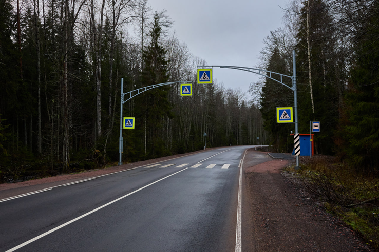Еще один участок дороги Копорье – Ручьи отремонтировали в рамках нацпроекта
