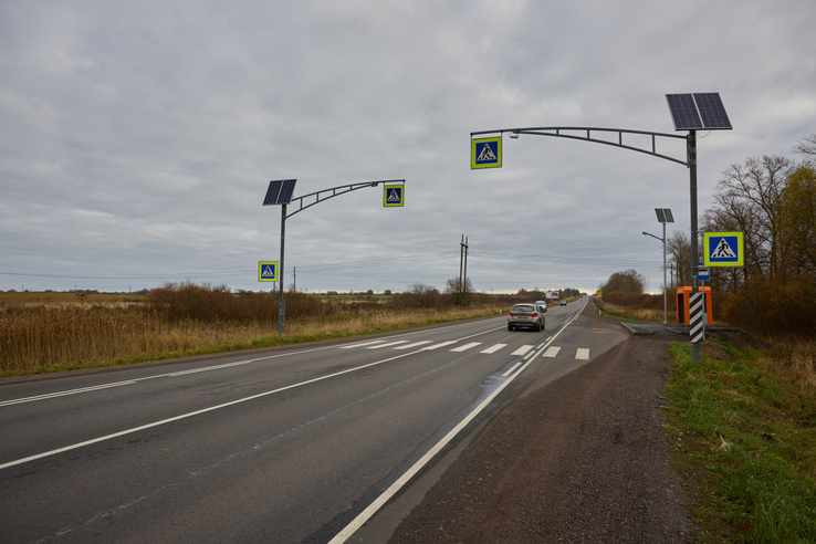 В Ленобласти завершился ремонт дороги вдоль деревни Яльгелево